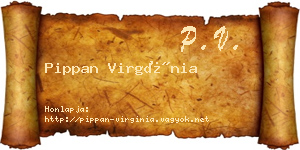 Pippan Virgínia névjegykártya